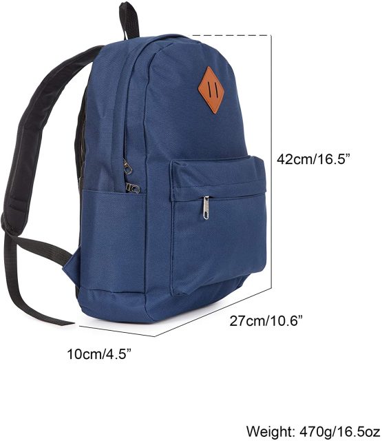 Lightweight Backpack Travel School Bag - College School Daypack Shoulders Bag - Everyday Rucksack Travel Rucksack - Image 2