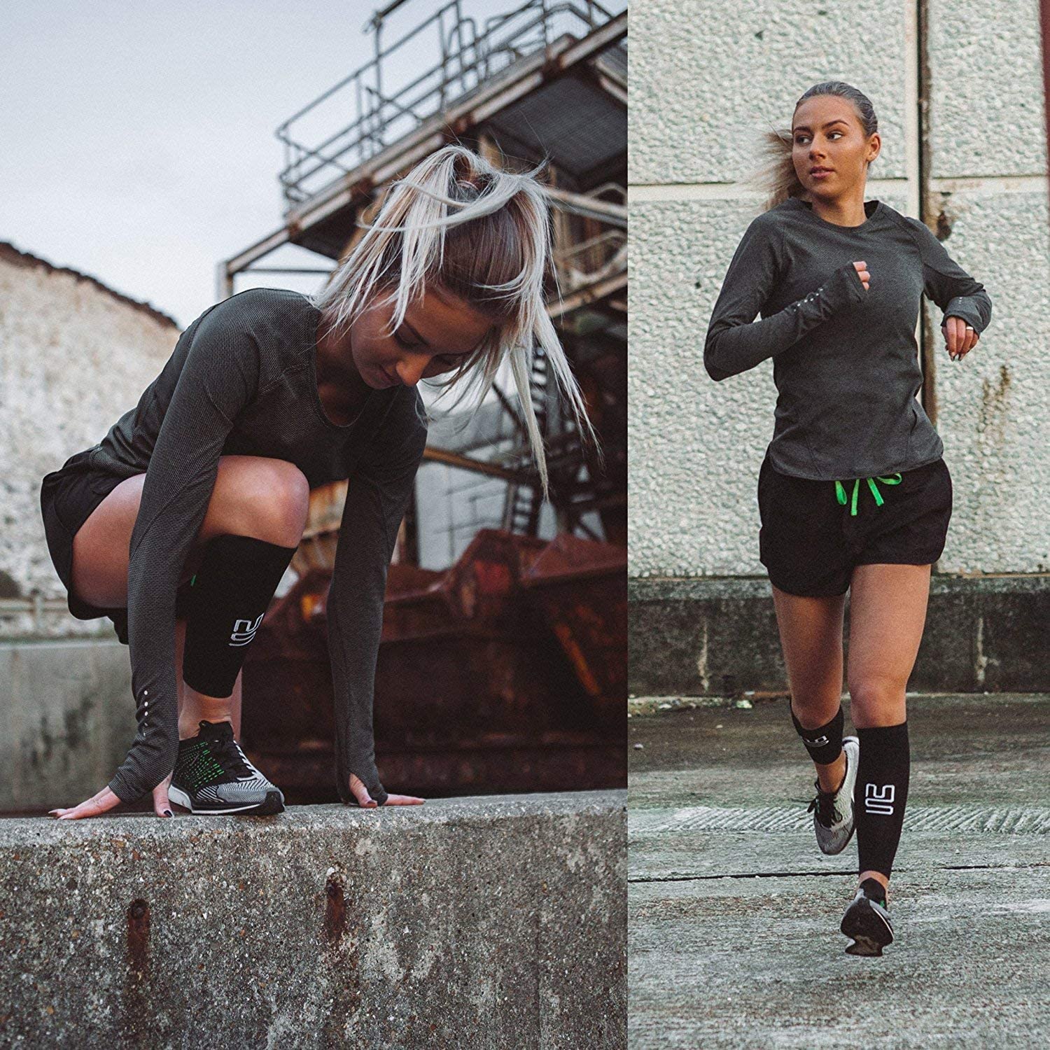 Modetro Sports Calf Support Medium, Calf Compression Sleeve 1 Pack