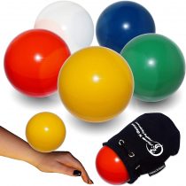 Flames N Games Juggle Dream Practice Contact Ball + Suede Bag - Pro Contact Balls for all Abilities. Available in 3 sizes and 5 colours!! (Green, 100mm)
