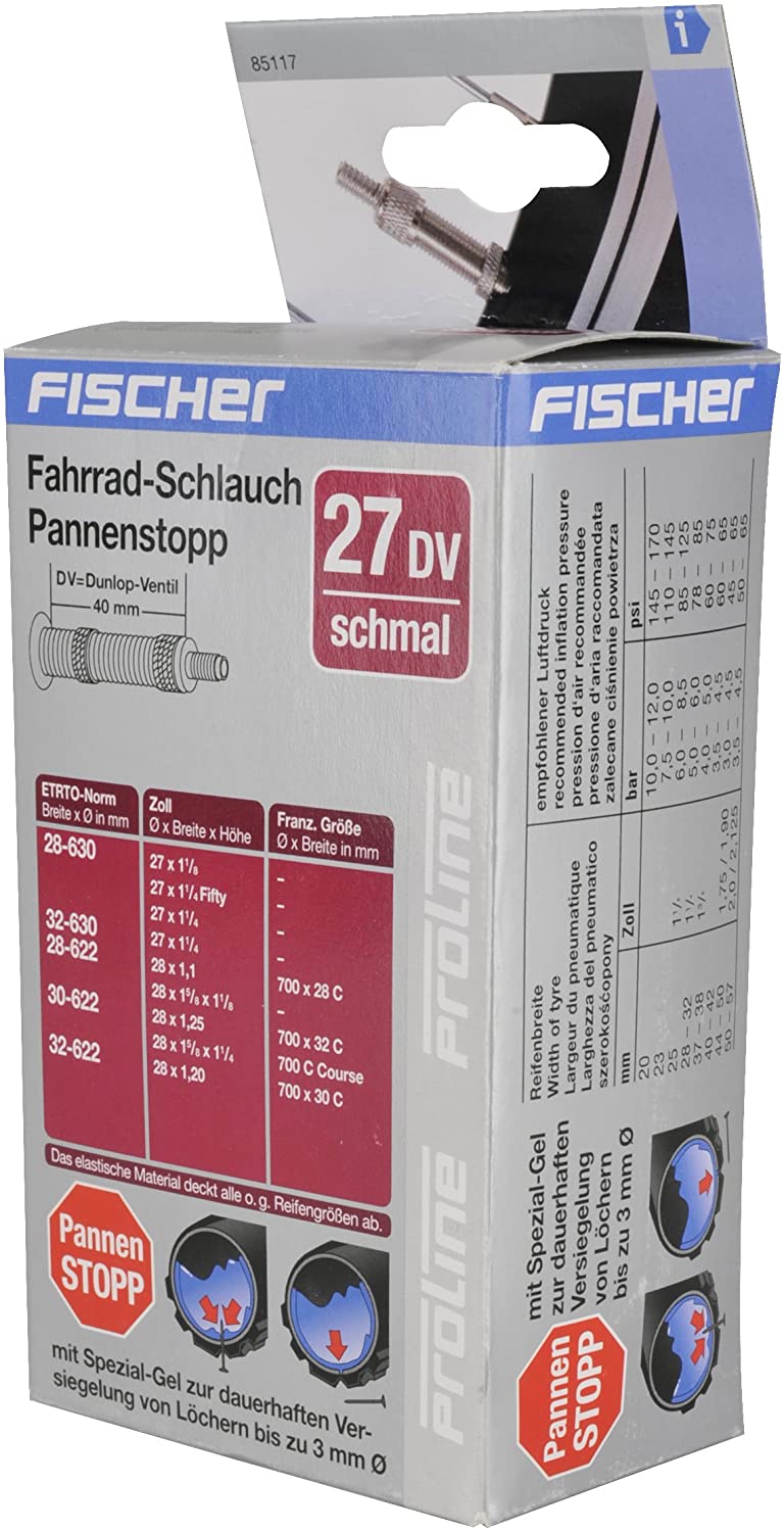 fischer Bike Air 20 dV Narrow Puncture Resistant Black - Image 3