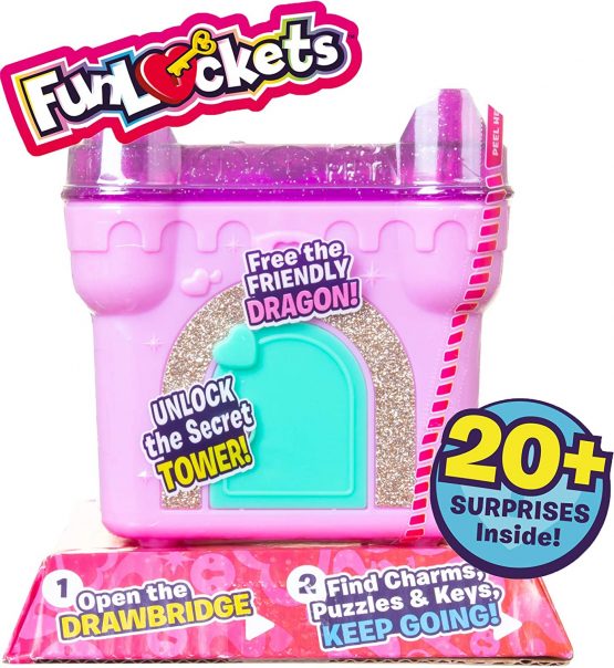 Funlockets S19210 Secret Surprise Castle Jewellery and Charms Box Collectable Toys for Girls Limited Edition