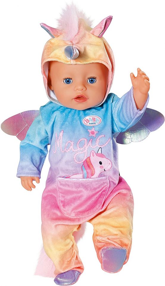 BABY born Fantasy Unicorn Onesie for 43 cm Dolls - Easy for Small Hands, Creative Play Promotes Empathy and Social Skills, For Toddlers 3 Years and Up - Includes Fluffy Mane, Unicorn Horn and Pocket - Image 3