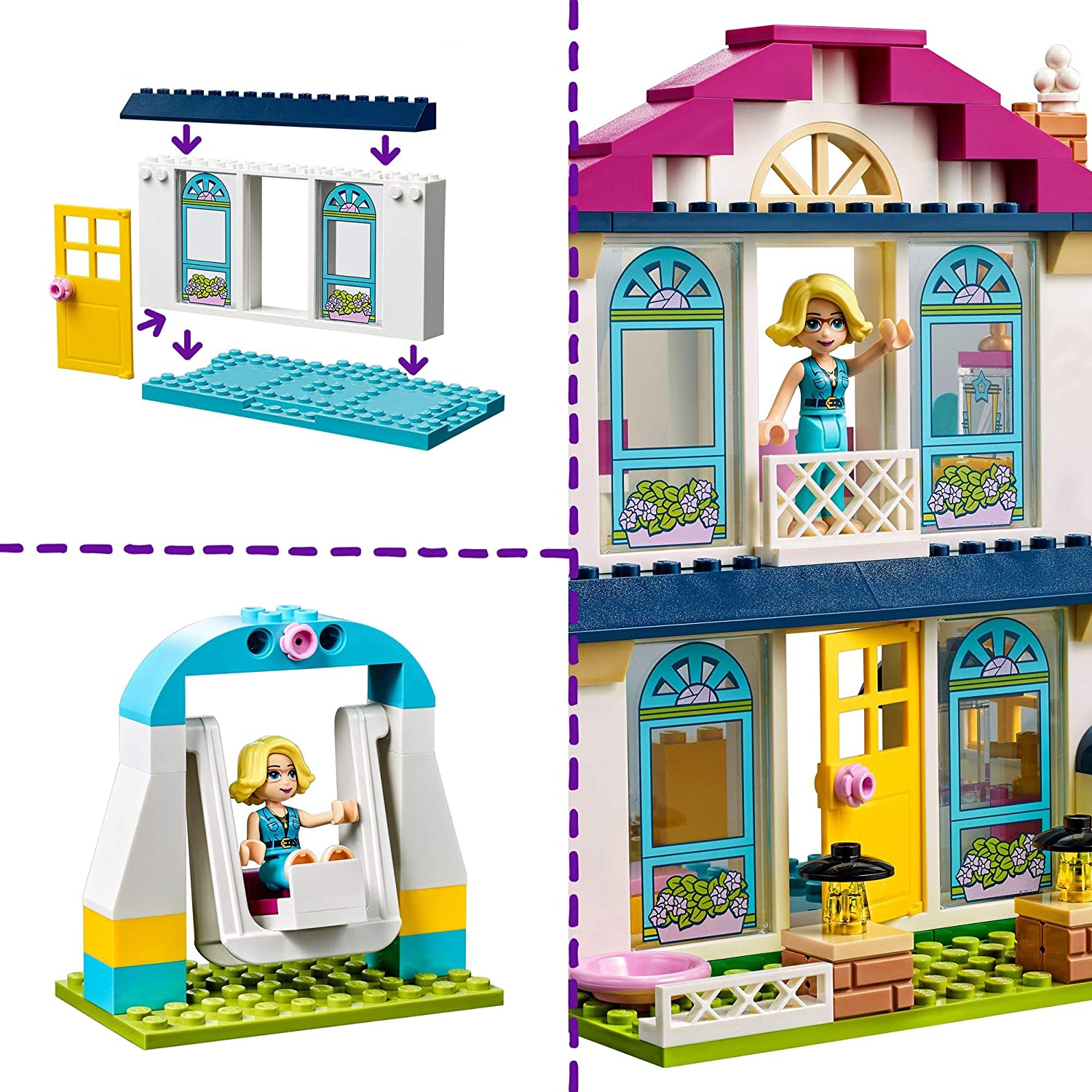LEGO 41398 Friends 4+ Stephanie's House, Multicolor - Image 3