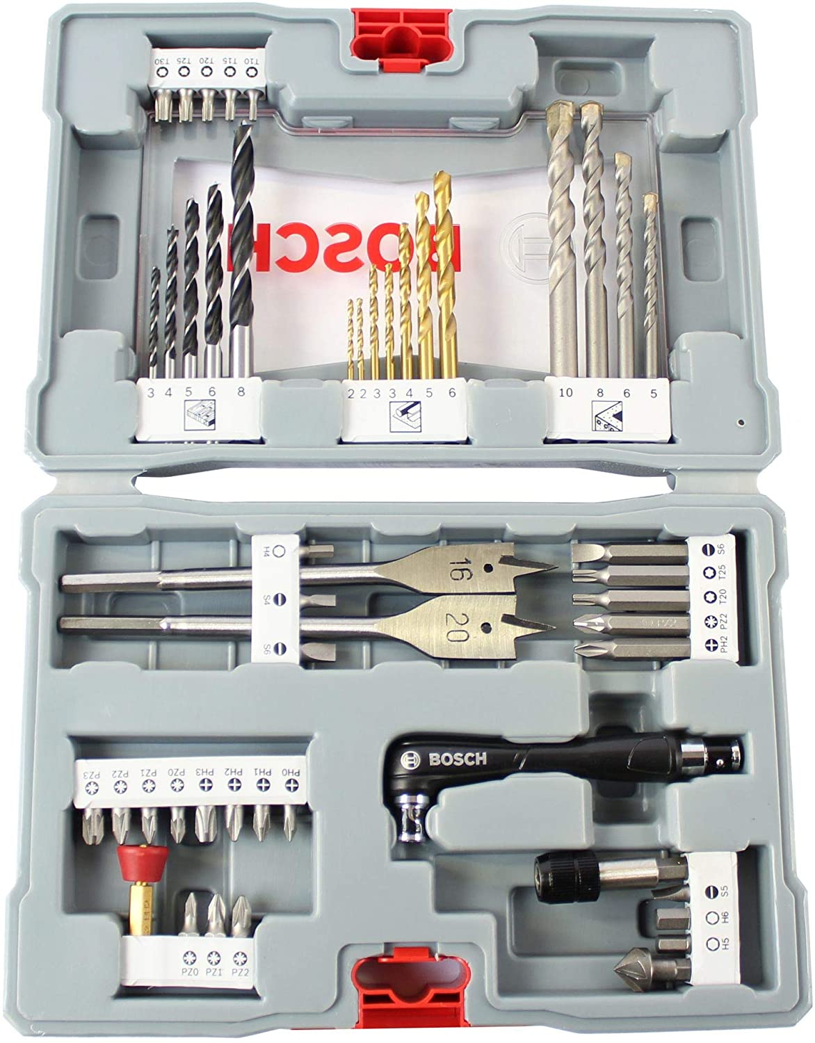 Bosch Professional 49 Pieces Premium X-Line Drill Bit and Screwdriver Bit Set (for wood metal and stone, Accessories drill) - Image 3