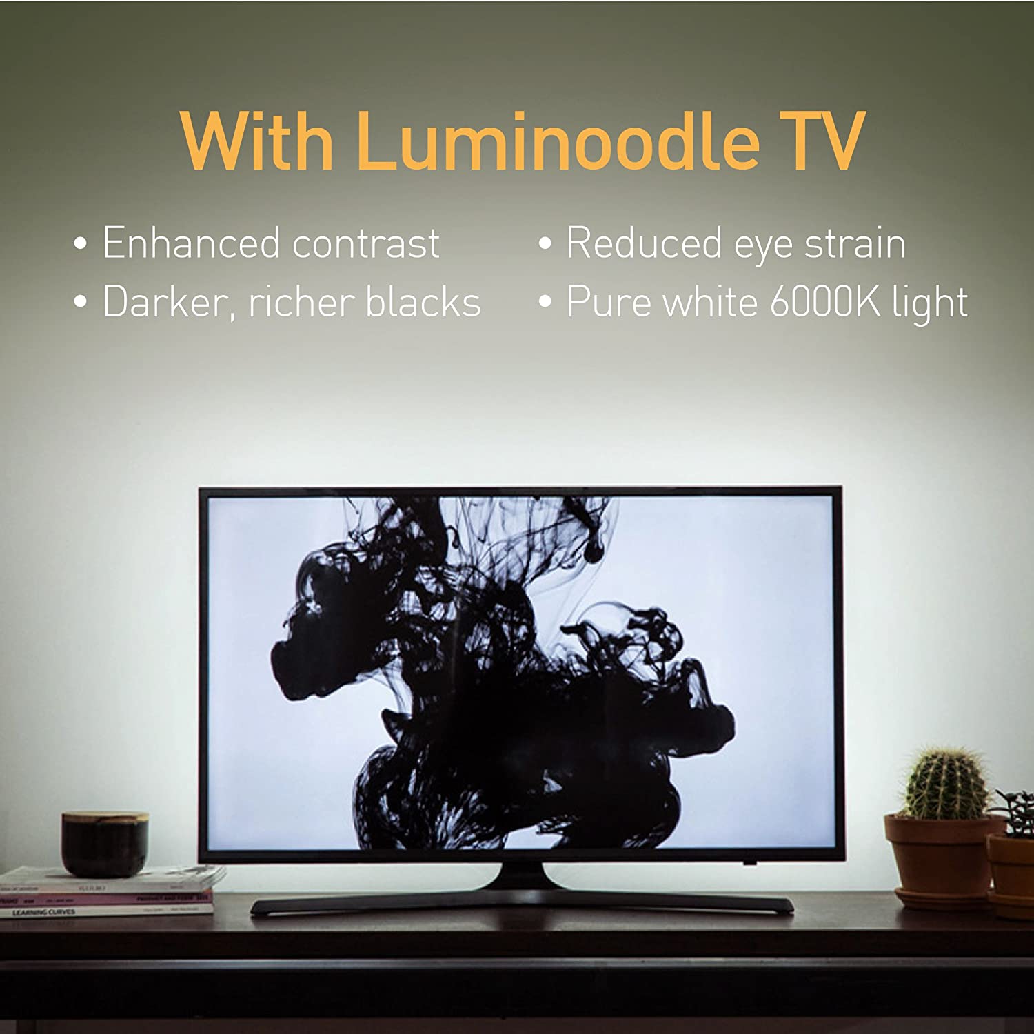 Luminoodle USB Bias Lighting – Ambient Home Theater Light, LED ...