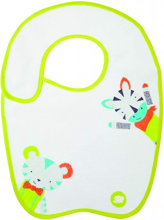 Bébé Confort Set of 5 Bibs Cotton Bibs Size 1-2 for Children Aged 4 Months White - Image 4