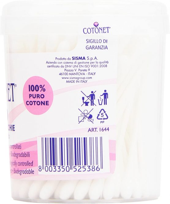 Cotonet – Cotton Sticks, Ear Sticks with 100% Pure Cotton – 100 Pieces - Image 2