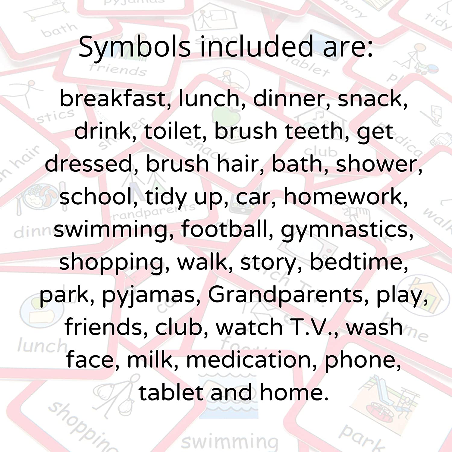 ASD Visual Timetable for Home with 35 Widgit(T) Symbols by Create ...