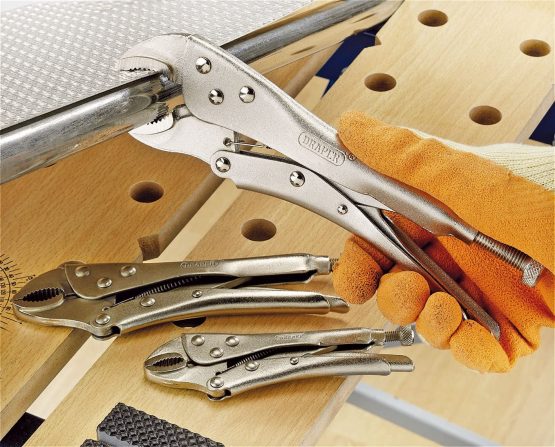 Draper Redline 67825 Self Grip Curved Jaw Pliers Set (3-Piece) - Image 2
