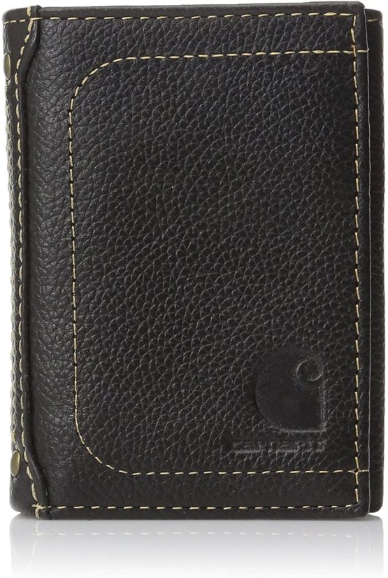 Carhartt 61-2200-30-Black-One Size Pebble Trifold Wallet, OFA, Black