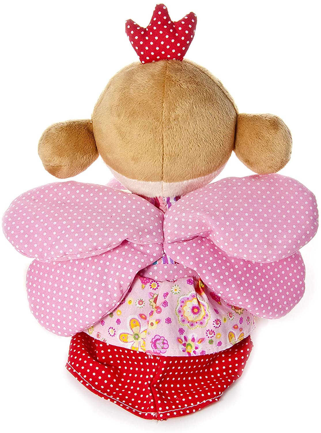 Mousehouse Gifts Pink Fairy Princess Doll Soft Toy With Wings and Crown Gift for Girls, Red, Pink, Nude, Brown, Small - Image 3