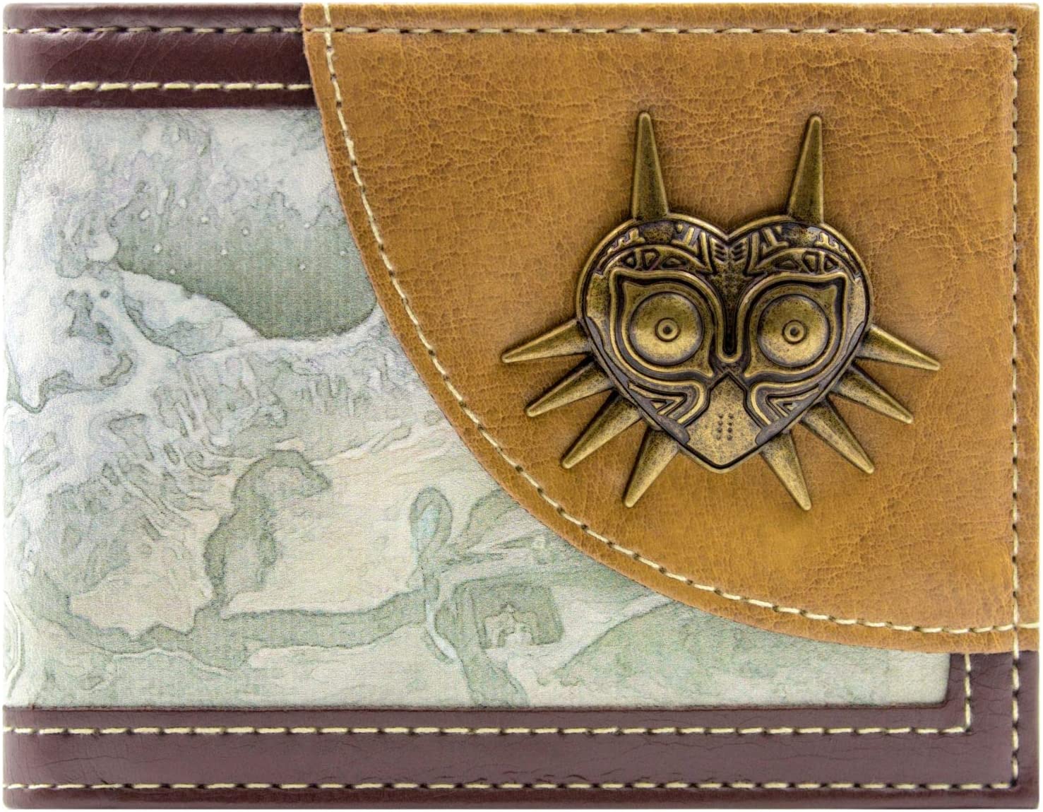 Legend of Zelda Majora’s Mask Brown ID & Card BiFold Wallet BigaMart