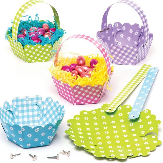 Baker Ross AW353 Spring Basket Kits (Pack of 8)