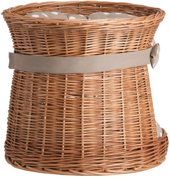 e-wicker24 Basket of willow, basket, basket, Honey Yellow, 48 x 48 x 43 cm - Image 4