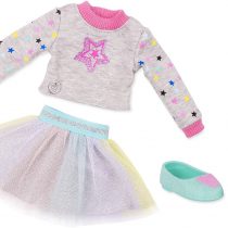 Glitter Girls GG50108Z 14" Doll Tulle Skirt & Sweater Outfit Shine Bright Outfit-36cm Toys, Clothes and Accessories for Girls 3-Year-Old and Up, Various