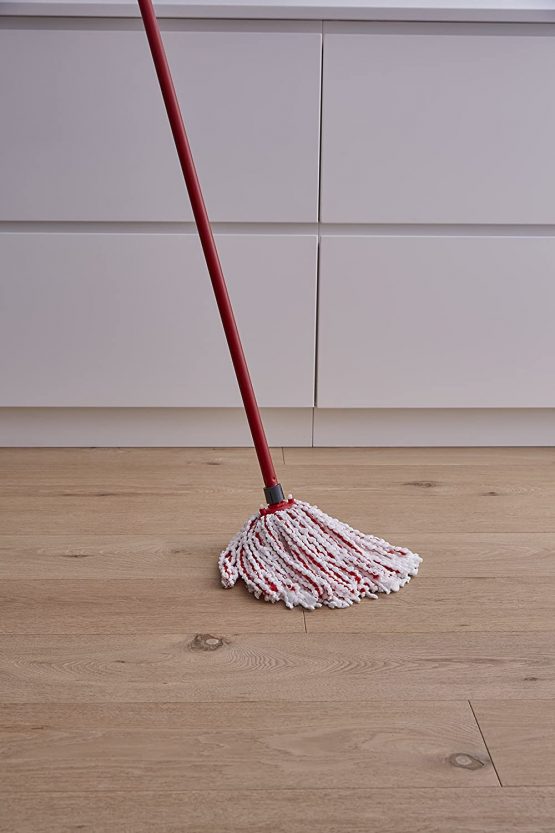 Vileda Premium Microfibers 2 in 1 Refill for Mop, Universal Head with Microfibers and Polyamide, Red and White - 1 Unit - Image 2