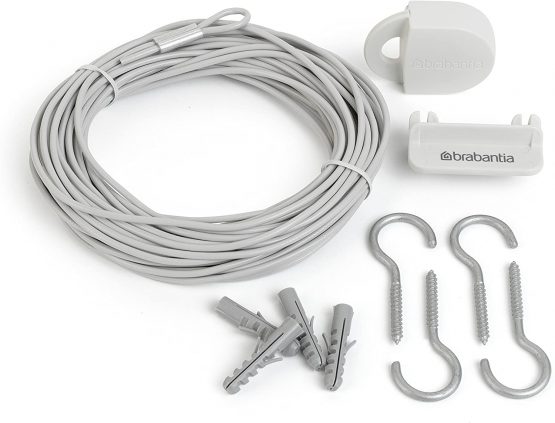 Brabantia Clothes Line Set, 12 m - White