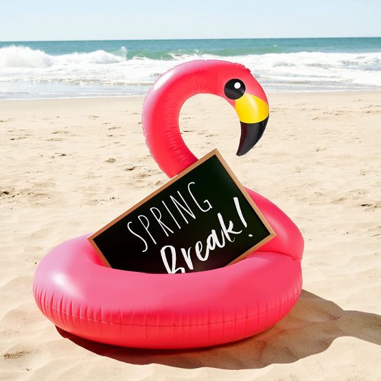 Bramble - Large Inflatable Pink Flamingo Ring Float - 116x96cm - Image 4