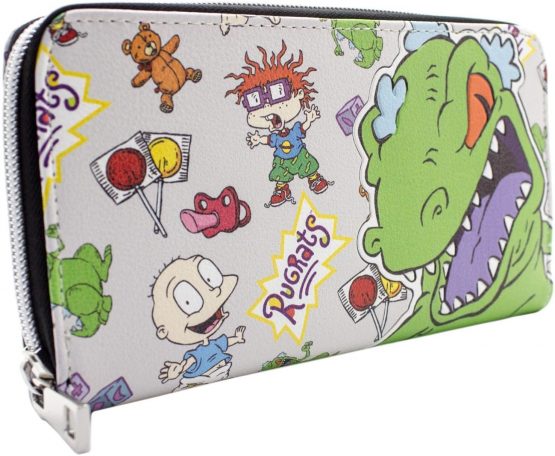 Rugrats Reptar Chuckie & Tommy Grey Coin & Card Clutch Purse