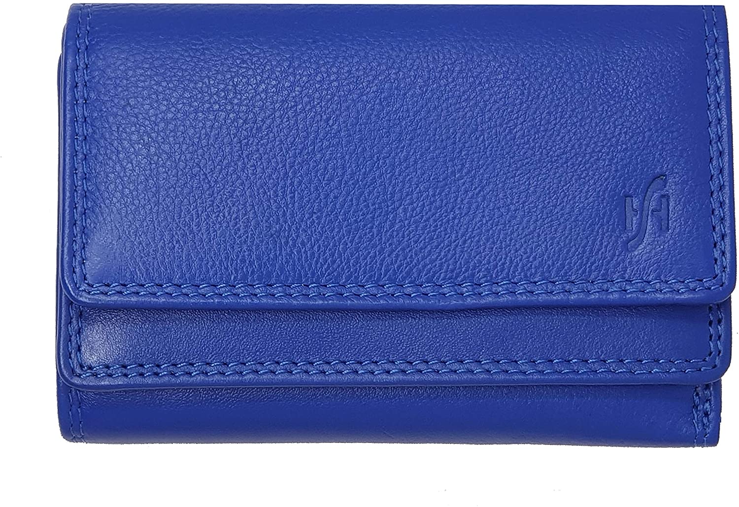STARHIDE Women's RFID Small Leather Purse, Genuine Soft Leather Wallet with Coin & Key Pocket for Ladies Credit Card Holder