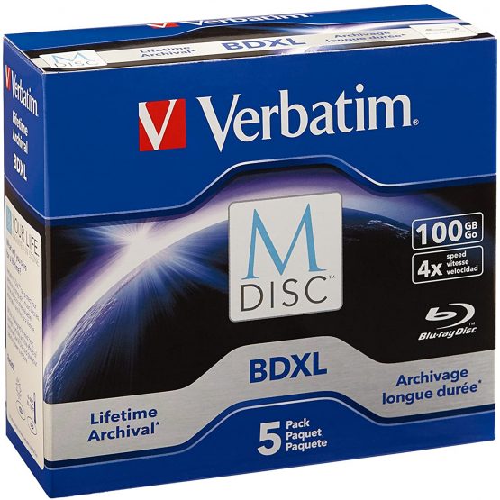 Verbatim 98913 M-DISC BD-R XL 100GB / 1-4x, Jewelcase (5-Disc)