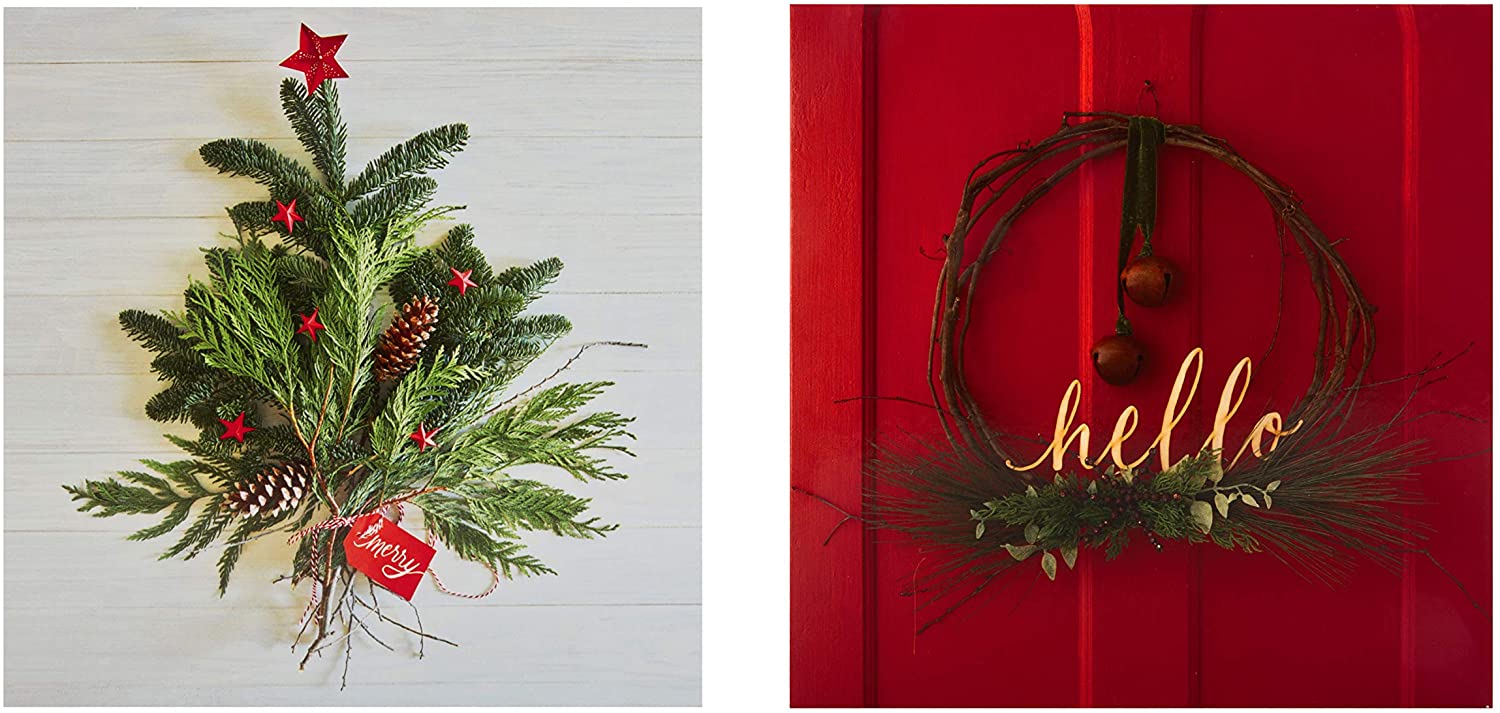 Photographic Festive Decorations Christmas Cards from The Hallmark Studio - Pack of 10 in 2 Designs