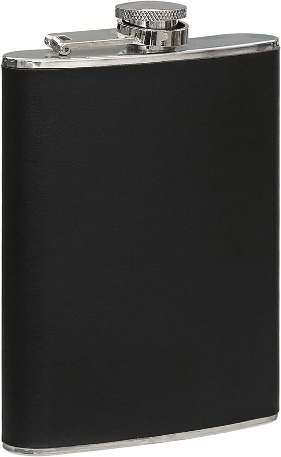 Premier Housewares 508255 Hip Flask - Black H14 x W10 x D3cm - Image 3