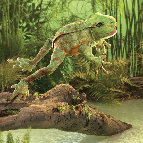 Folkmanis 3082 Hand Puppet Puppet Bouncing Frog - Image 3