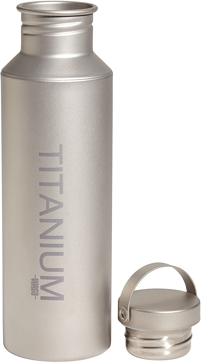 Vargo Titanium Water Bottle with Ti Lid, Black, 651 ml - Image 2