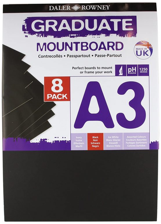 Daler Rowney Black A3 Graduate Mountboard (Pack of 8),329308012 - Image 2