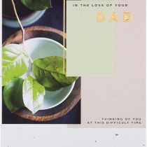 Sympathy Card for Loss of Dad from Hallmark - Embossed Photographic Design