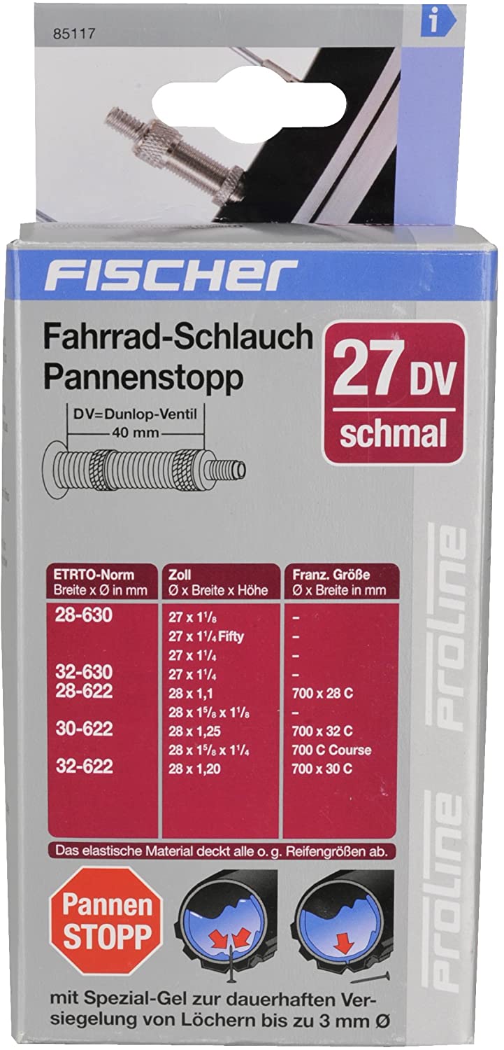 fischer Bike Air 20 dV Narrow Puncture Resistant Black - Image 2