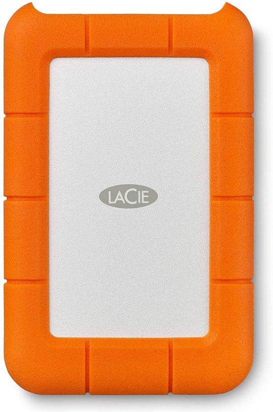 LaCie Rugged Mini 1 TB USB-C + USB 3.0 Portable 2.5 inch External Hard Drive for PC and Mac