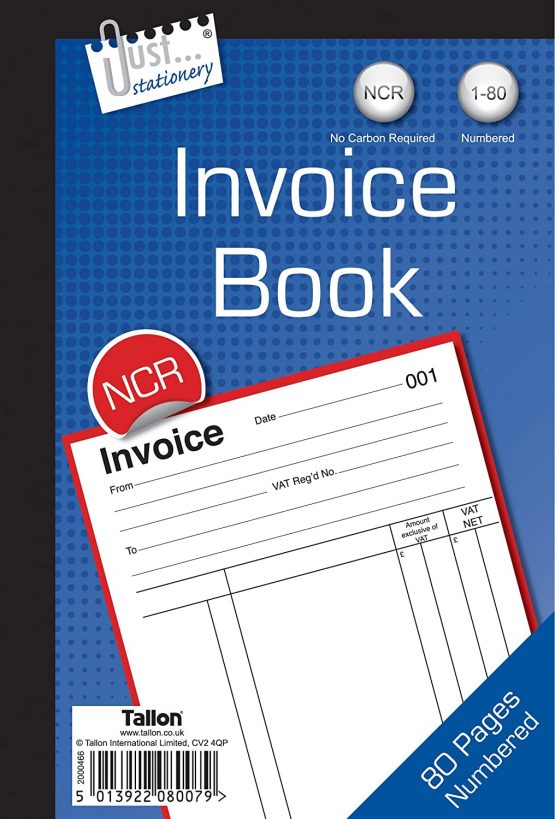 Just stationery 505 x 135 mm Invoice Book, 8007