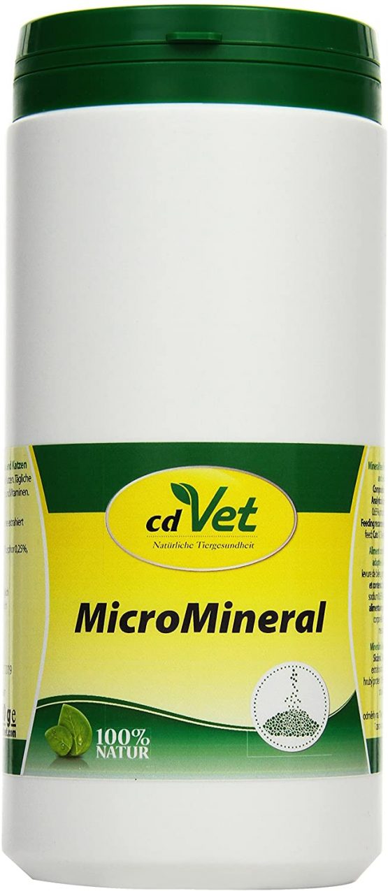 cdVet Naturprodukte MicroMineral Hund & Katze 1 kg - natural micronutrient supply - relief detoxification organs - mineral balance - metabolism - coat - vitamin protection -