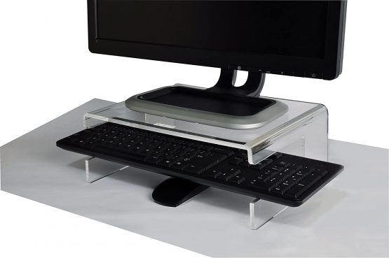 Desq 1537 Monitor Stand Made of high Quality Acrylic, Transparent - Image 3