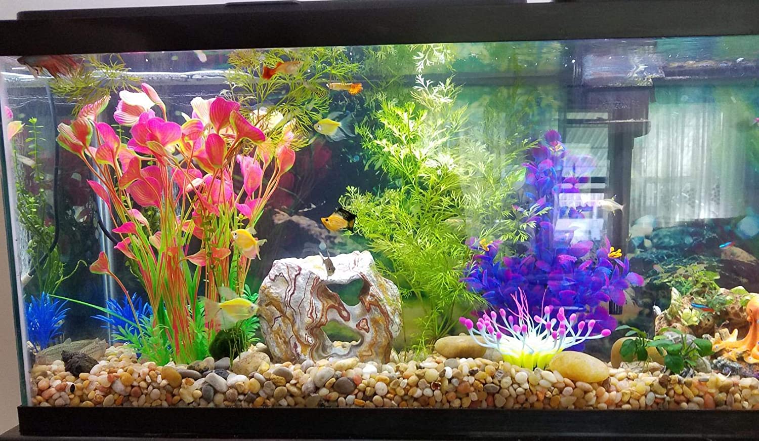 Large Aquarium Plants Artificial Plastic Fish Tank Plants Decoration