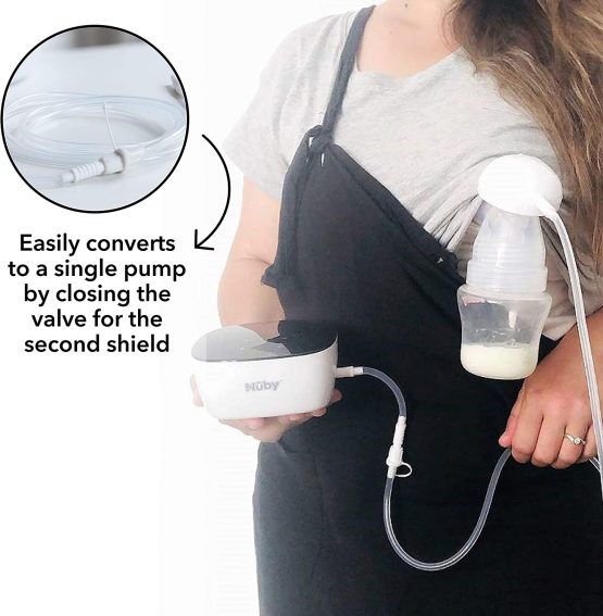 Nuby Ultimate Electric Breast Pump, can be used as a Double or Single Breastfeeding Pump - Image 4
