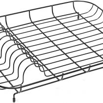 2 X Wire Dish Drainer Black, 43 x 33 x 7 cm