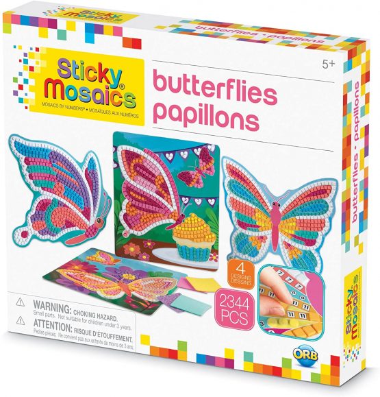 ORB 51006.0 0622222051006 Sticky Mosaics Butterflies, Linus, Multi