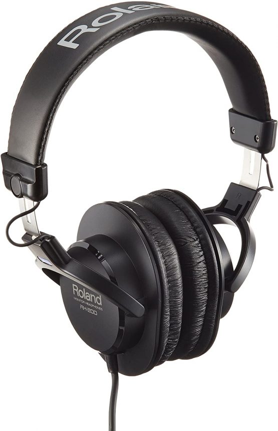 Roland Rh-200 Headphones, Stereo Monitor Headphones, Clear, Accurate & Comfortable for Studio-Quality Monitoring - Black