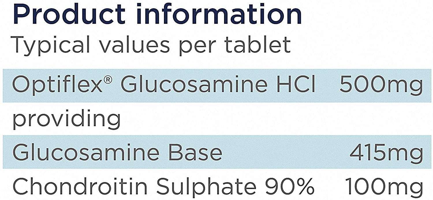 Healthspan Glucosamine & Chondroitin (120 Tablets, 500mg Glucosamine & 100mg Chondroitin), 120 count (Pack of 1) - Image 3