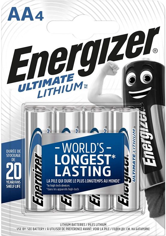 Energizer AA Ultimate Lithium Battery (Pack of 4)