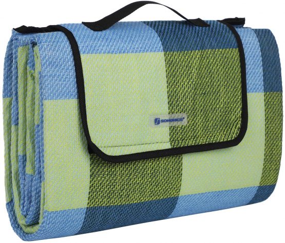 SONGMICS 195 x 150 cm Picnic Blanket Waterproof Backing GCM50C