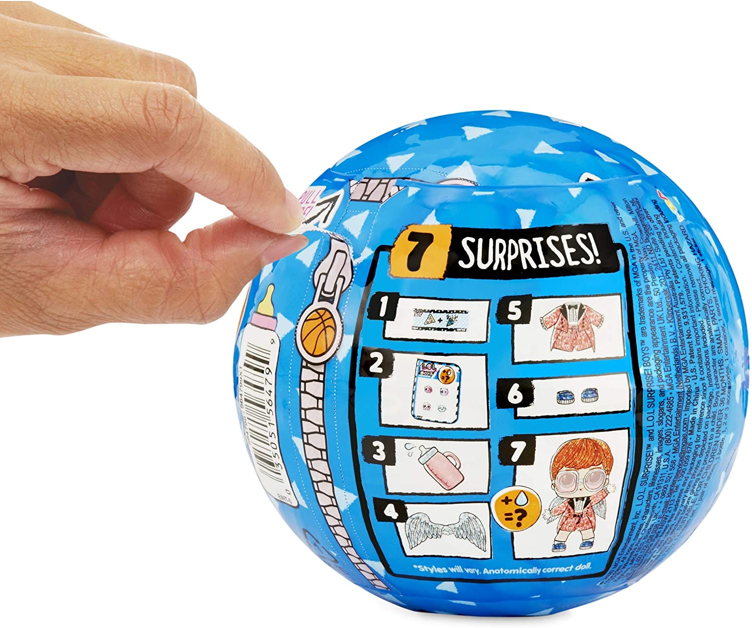L.O.L Surprise! 564799E7C Boys Series 2 Doll with 7 Surprises, Multi, small - Image 3