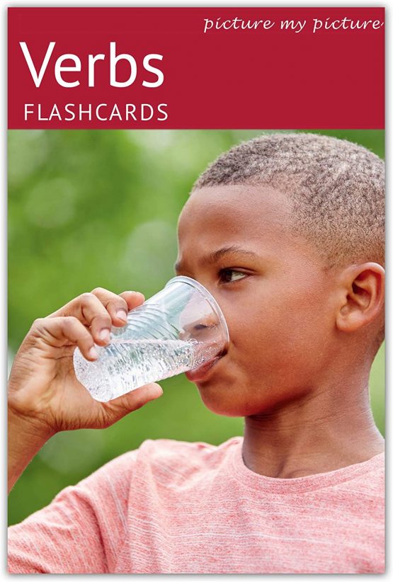 Picture My Picture Verbs Flash Cards | 40 Action Language Development Educational Photo Cards | Speech Therapy Materials and ESL Materials