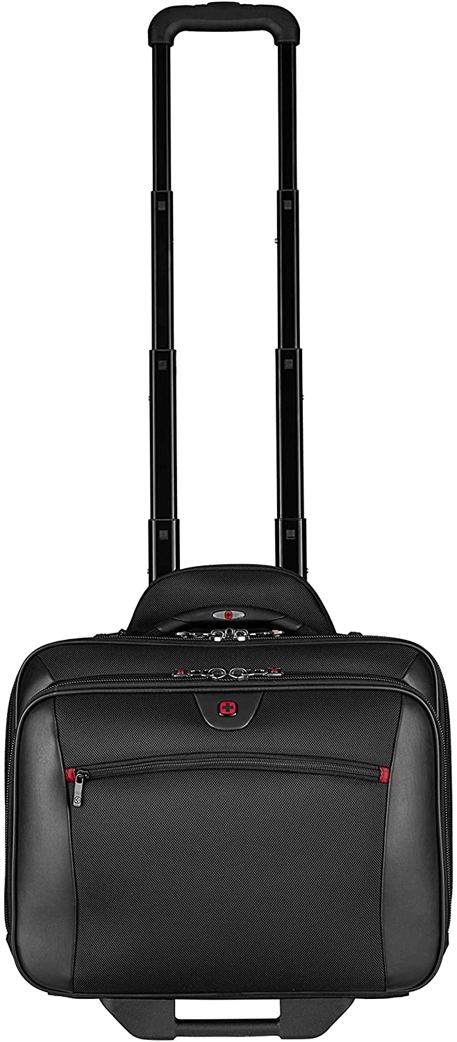 Wenger 600661 POTOMAC 17 Inch 2-Piece Business Wheeled Laptop Briefcase, Padded Laptop Compartment with Matching 15.4 Inch Laptop Case in Black {23 Litre} - Image 4