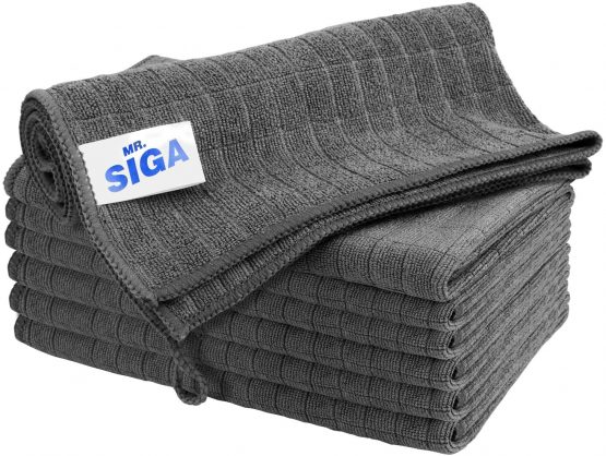 MR Microfiber Cleaning Cloth, All-Purpose Cleaning Towels, Pack of 6, Size 13.8 x 15.7 in