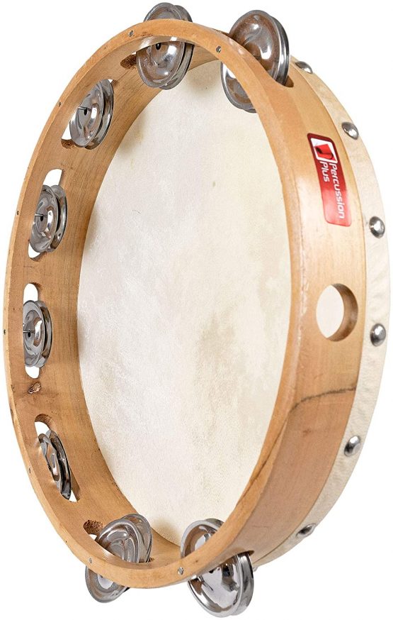 Percussion Plus PP873 10 inch 8 Jingle Tambourine - Image 2