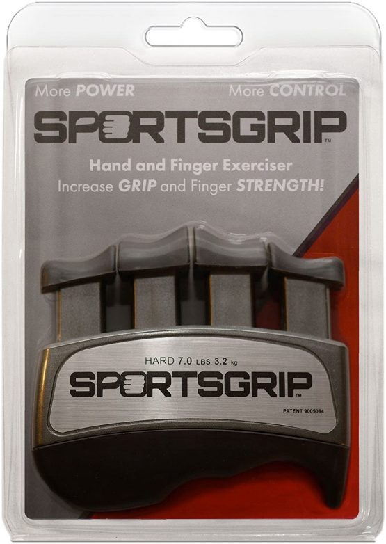 SPORTSGRIP Hand and Finger Exerciser (Hard - 7lbs / 3.2kg) – Best Ergonomic Finger Strengthener to Improve Grip for All Sport Athletes - Image 2